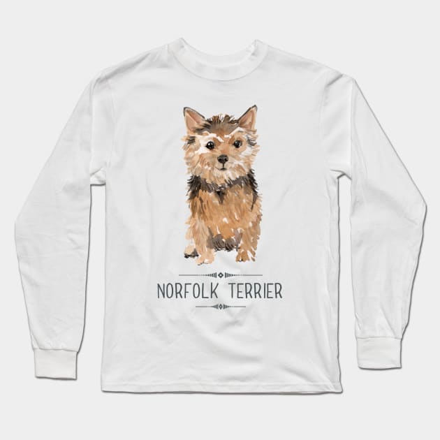 Norfolk Terrier Long Sleeve T-Shirt by bullshirter